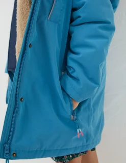 FatFace 3 In 1 Waterproof Coat Teal Green Hot