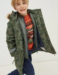 FatFace 3 In 1 Waterproof Coat Khaki Green Online