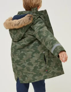 FatFace 3 In 1 Waterproof Coat Khaki Green Online