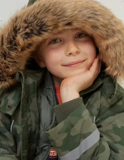 FatFace 3 In 1 Waterproof Coat Khaki Green Online