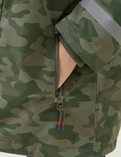 FatFace 3 In 1 Waterproof Coat Khaki Green Online