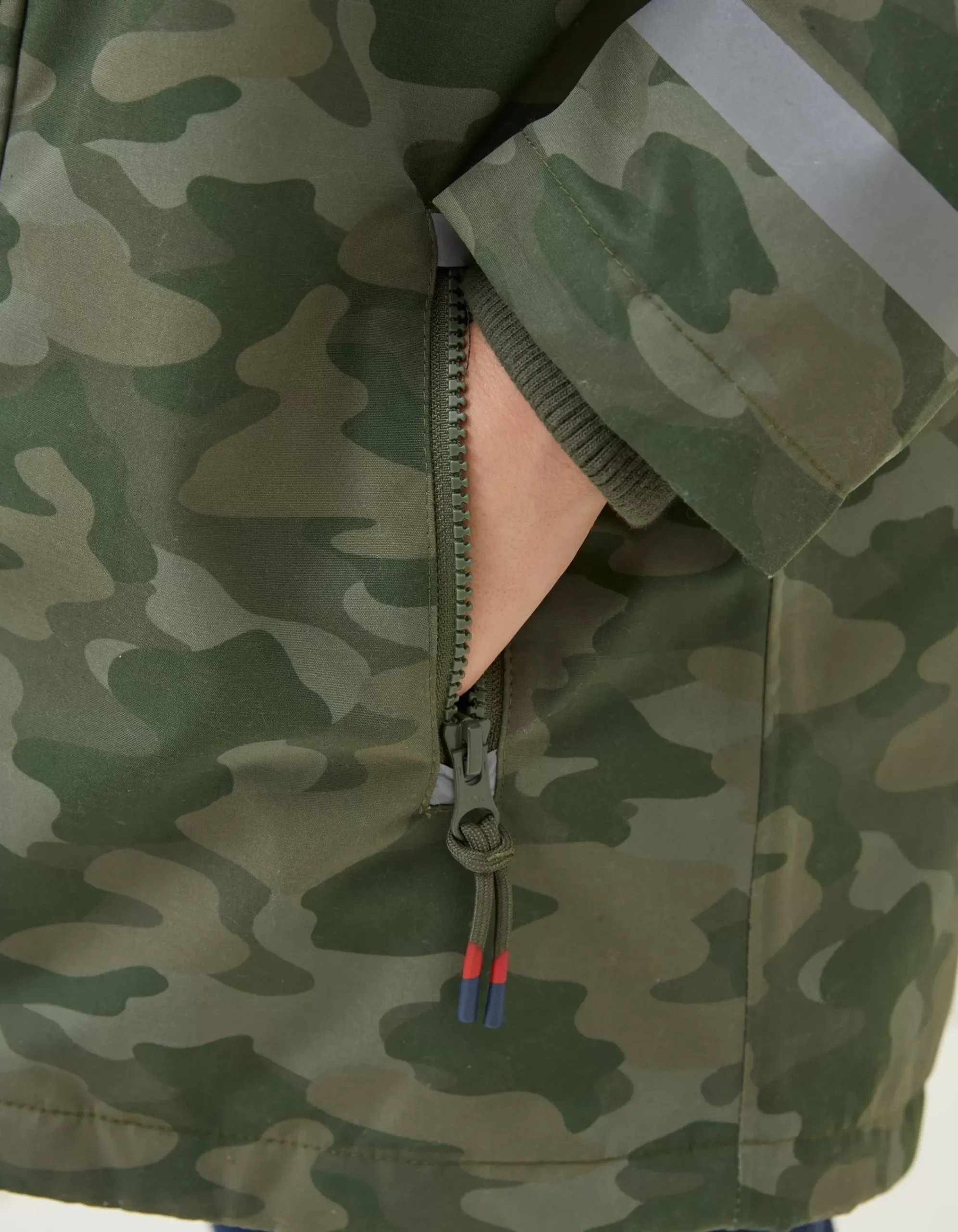 FatFace 3 In 1 Waterproof Coat Khaki Green Online
