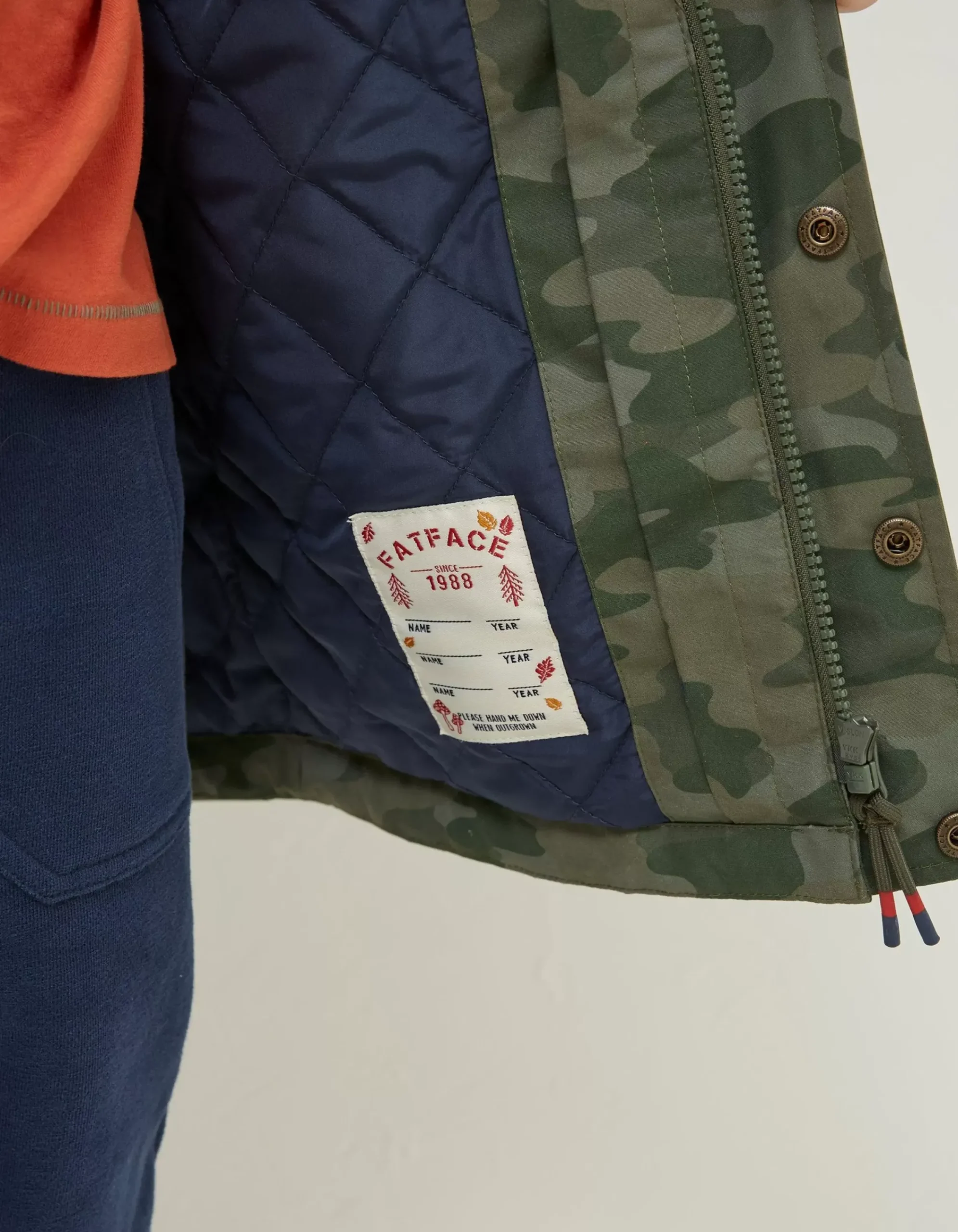 FatFace 3 In 1 Waterproof Coat Khaki Green Online