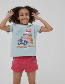 FatFace 88 Land Rover Tee Sage Green Sale