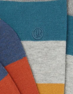 FatFace 1 Pack Aidan Block Stripe Socks Multi Outlet
