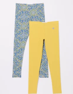 FatFace 2 Pack Aztec Leggings Washed Blue Best