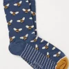 FatFace 1 Pack Bee Stripe Socks Navy Sale