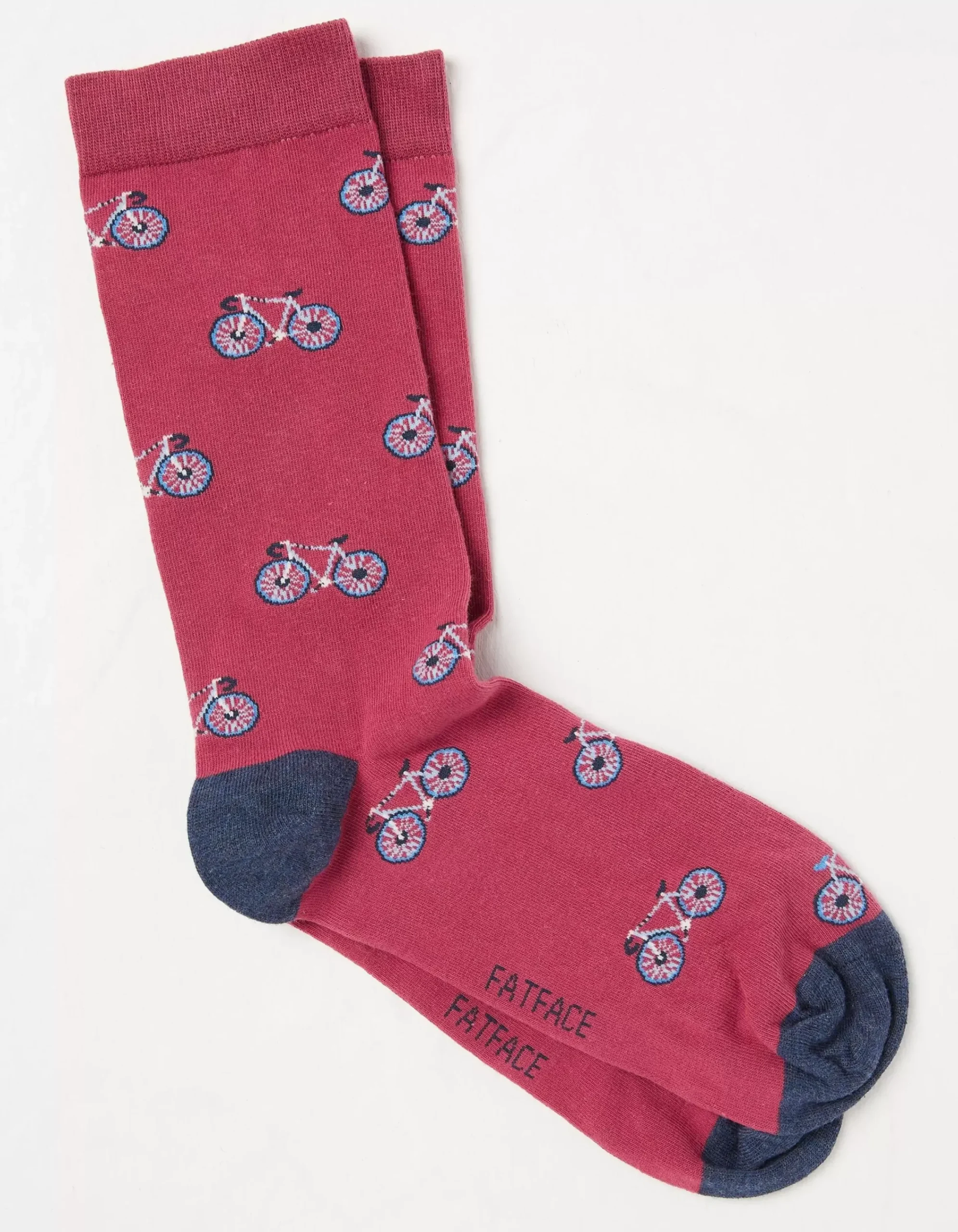 FatFace 1 Pack Bike Socks Rose Pink Outlet