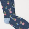 FatFace 1 Pack Cactus Socks Navy Marl Online