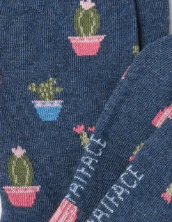 FatFace 1 Pack Cactus Socks Navy Marl Online