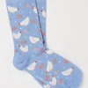 FatFace 1 Pack Chicken Socks Light Blue Discount