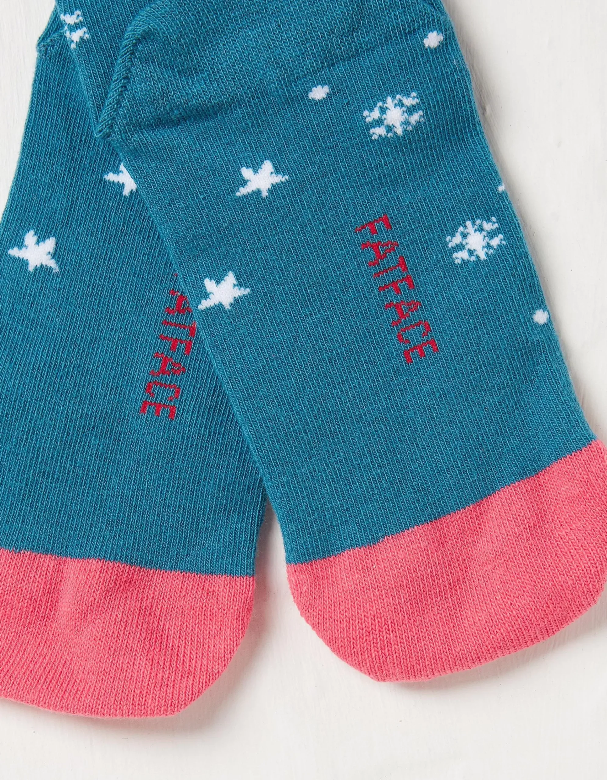 FatFace 1 Pack Christmas Kangaroo Socks Teal Green Best