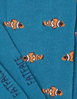FatFace 1 Pack Clownfish Socks Teal Green Sale