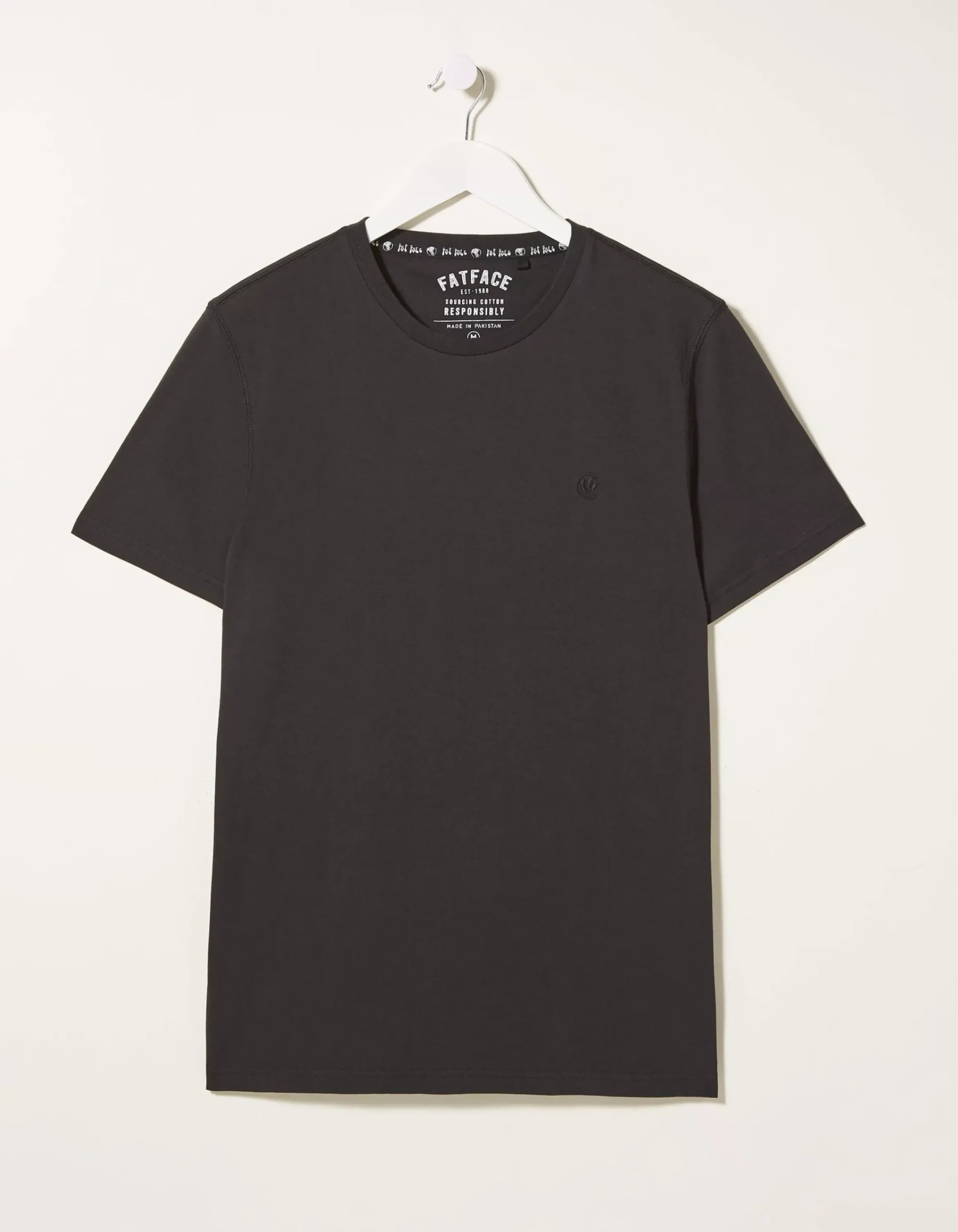 FatFace 3 Pack Cotton T-Shirts Charcoal Grey Sale