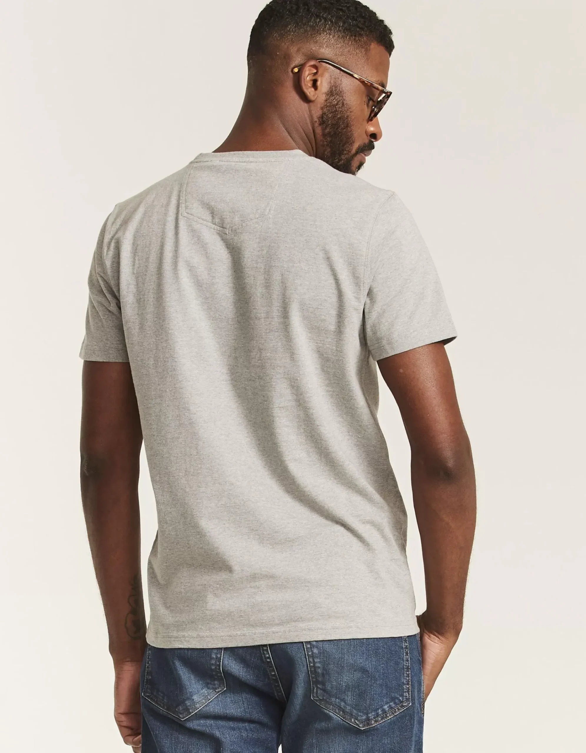 FatFace 3 Pack Cotton T-Shirts Charcoal Grey Sale