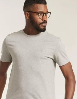 FatFace 3 Pack Cotton T-Shirts Charcoal Grey Sale