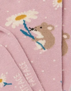 FatFace 1 Pack Daisy Dormouse Socks Pink Best