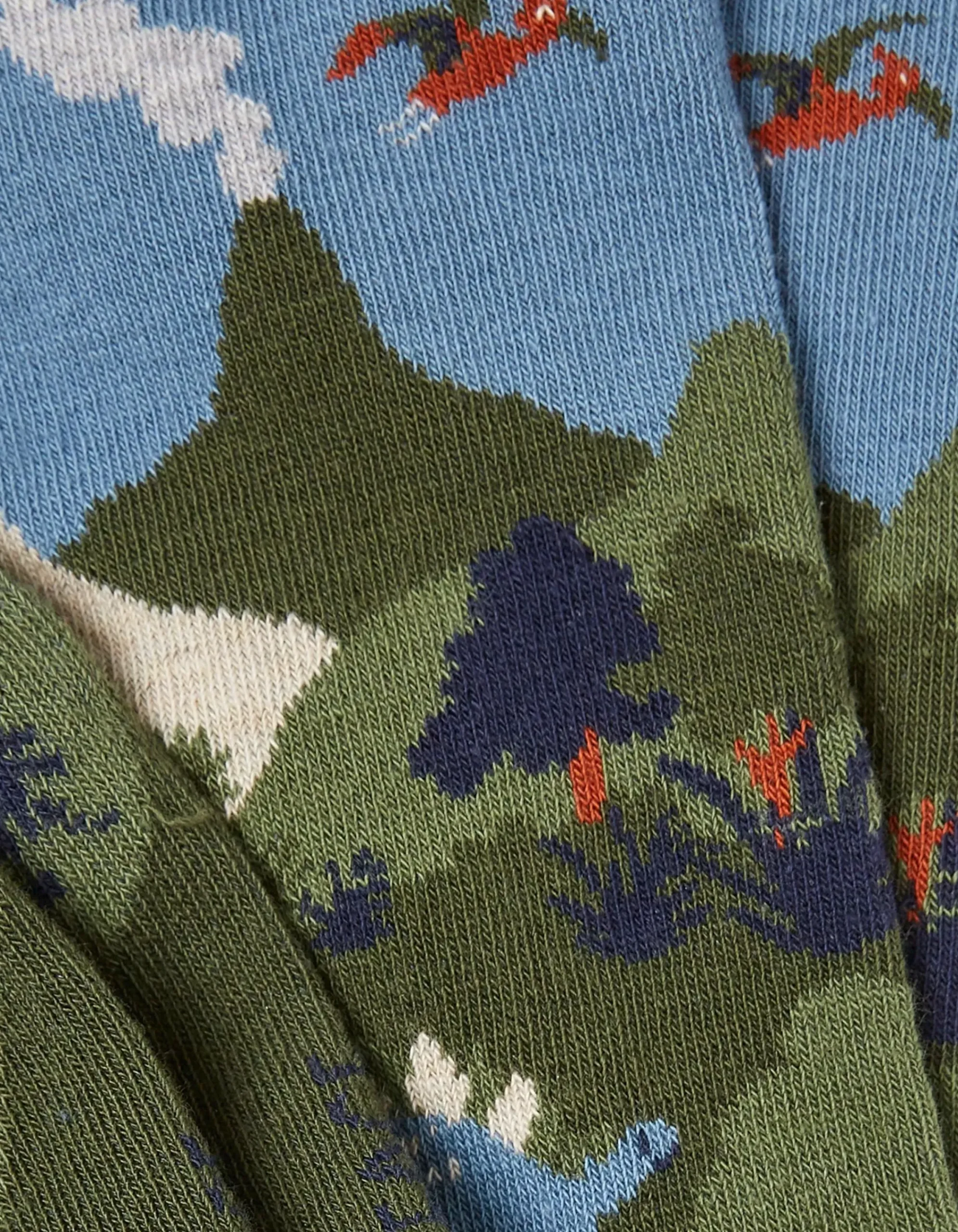 FatFace 1 Pack Dinosaur Scene Socks Khaki Green Online