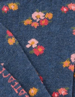 FatFace 1 Pack Ditsy Floral Socks Navy Marl Discount