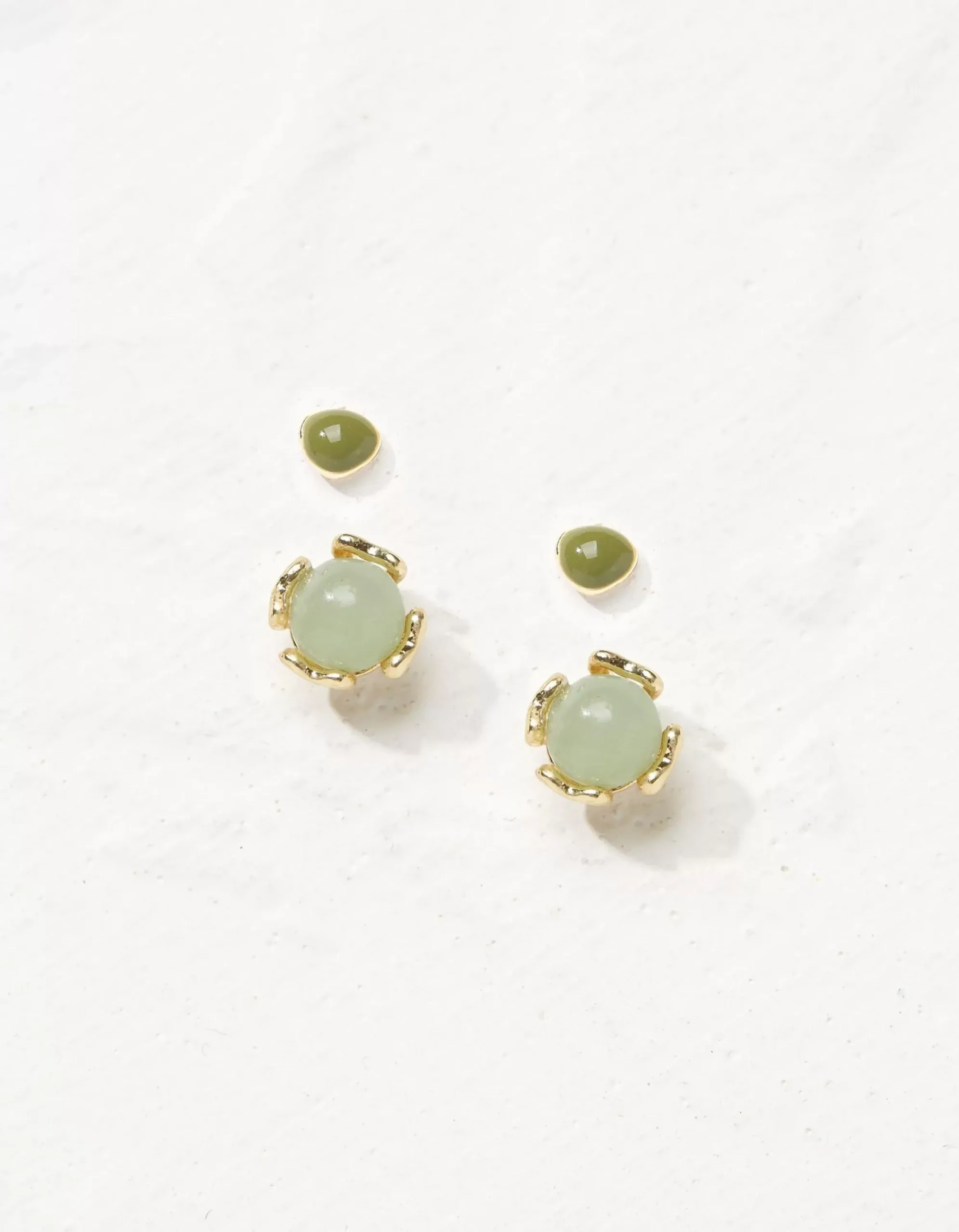 FatFace 2 Pack Enamel Studs Green Clearance