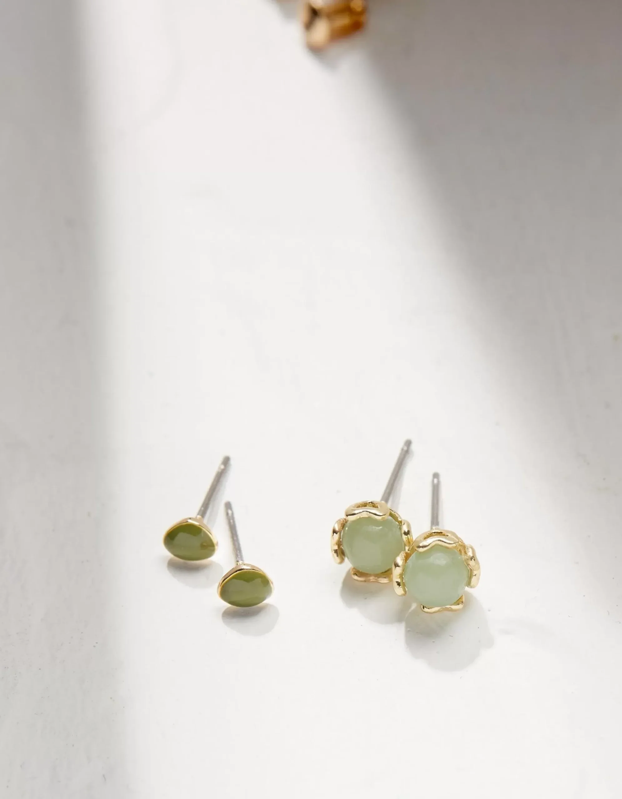 FatFace 2 Pack Enamel Studs Green Clearance