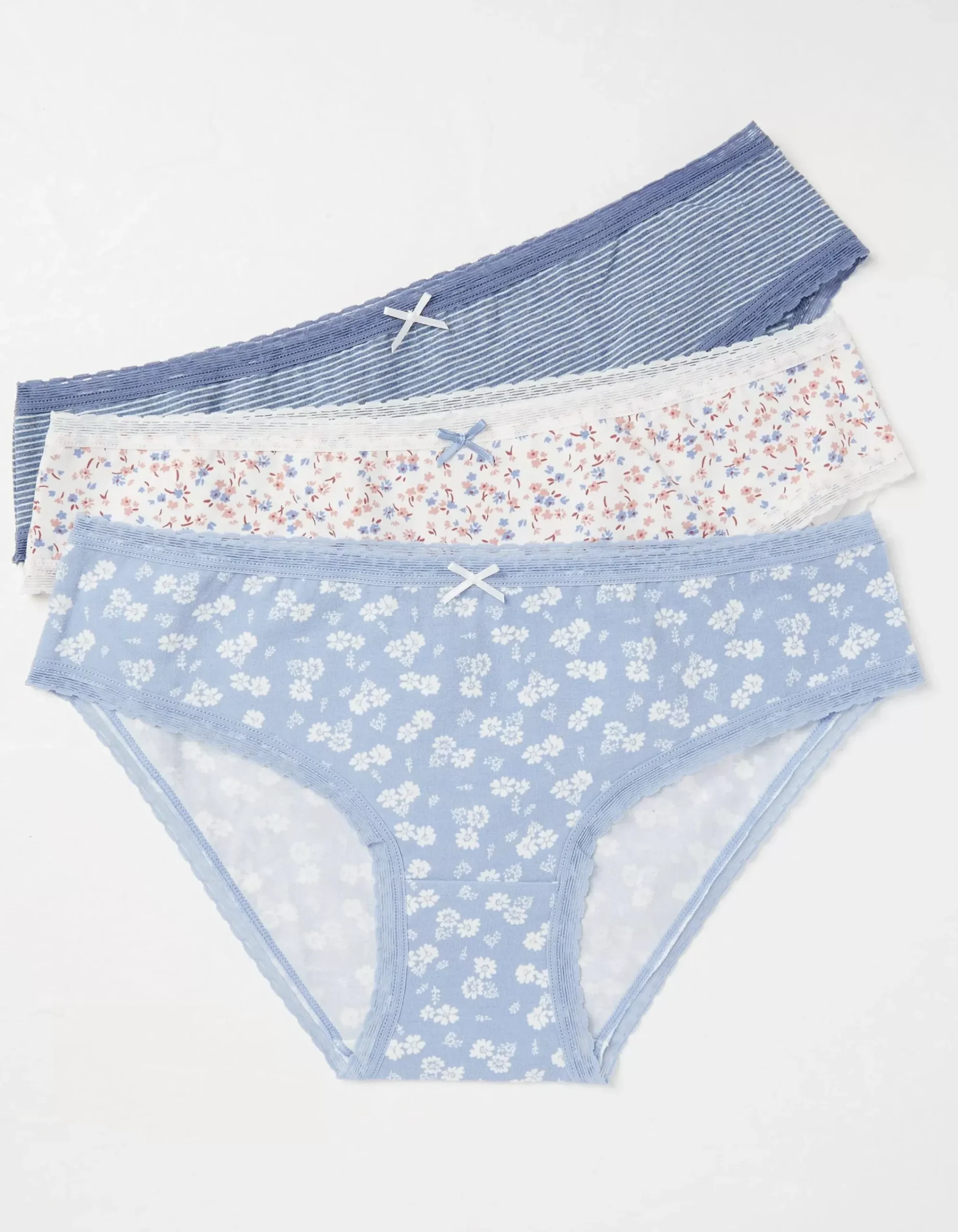 FatFace 3 Pack Floral Mini Knickers Multi Hot