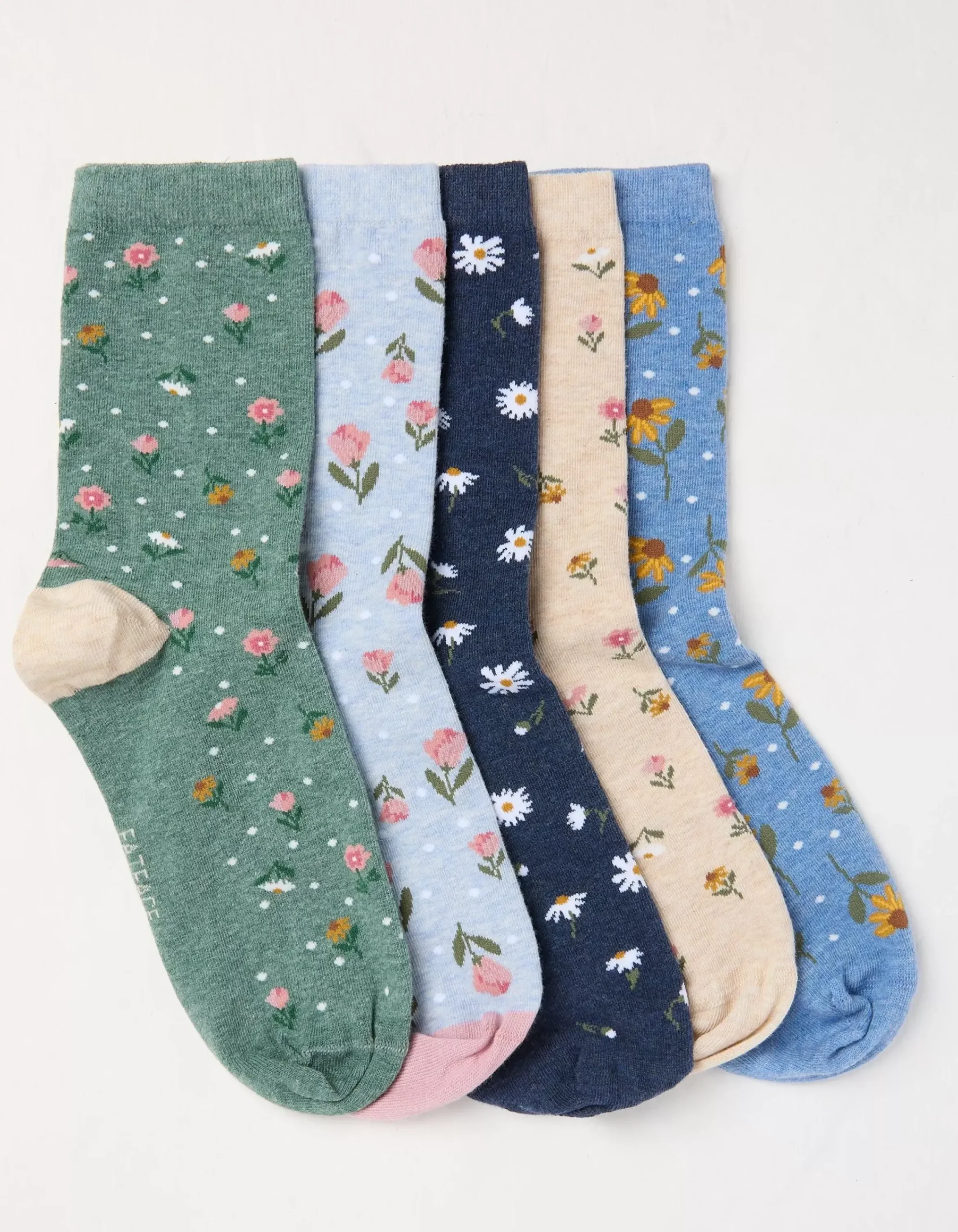 FatFace 5 Pack Floral Socks Multi Clearance