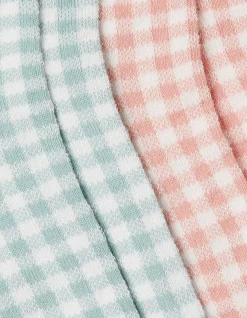 FatFace 2 Pack Gingham Socks Multi