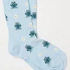 FatFace 1 Pack Lily Pad Frog Socks Ice Blue New