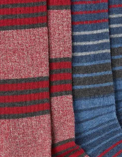 FatFace 2 Pack Long Outdoor Socks Bright Red Best