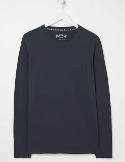 FatFace 3 Pack Long Sleeve T-Shirts Navy Outlet