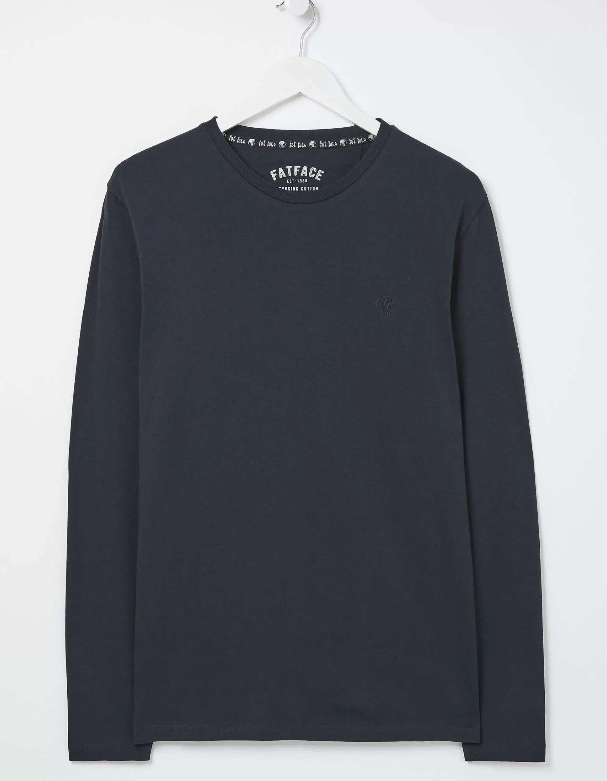 FatFace 3 Pack Long Sleeve T-Shirts Navy Outlet