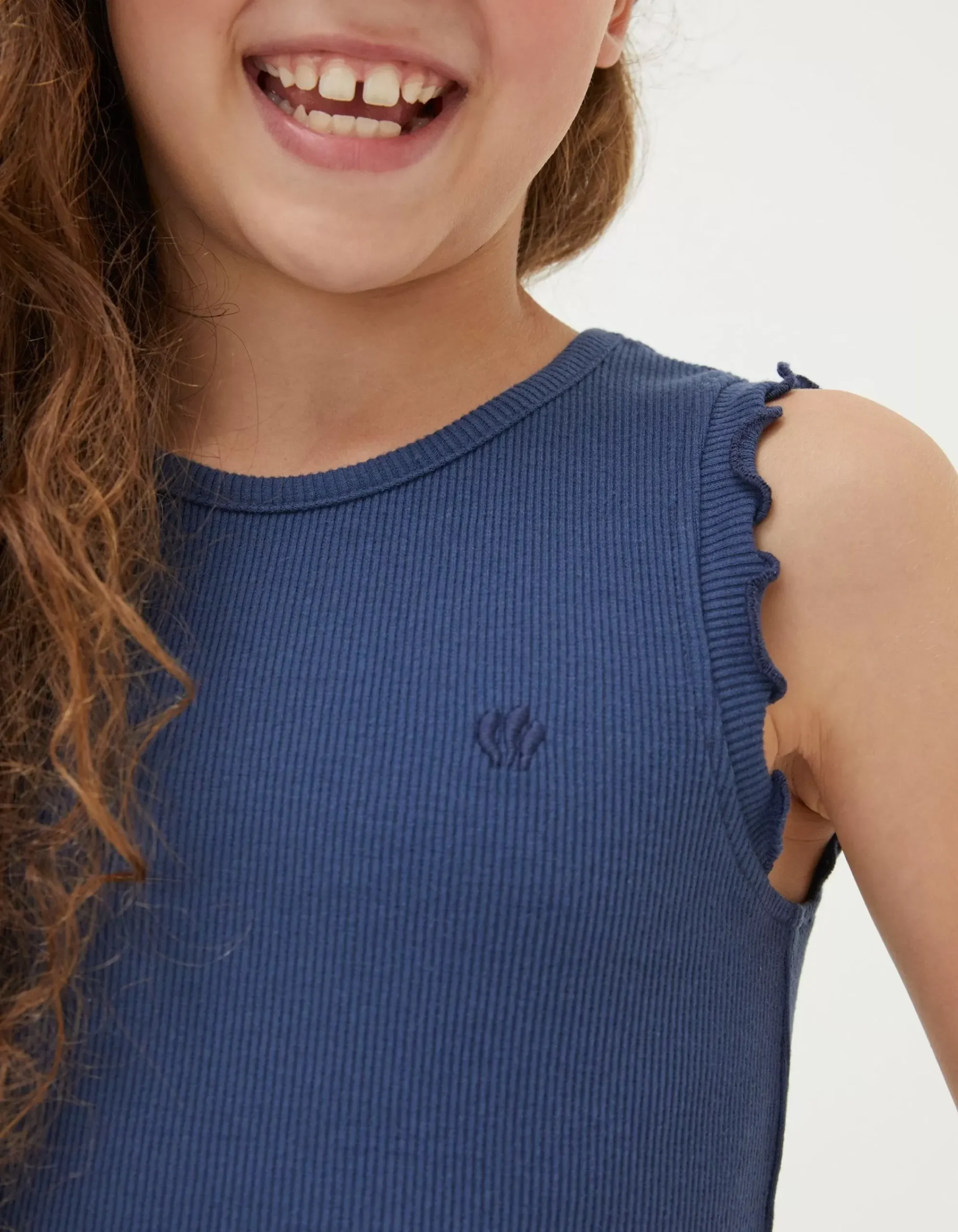 FatFace 3 Pack Rib Jersey Vests Navy Hot