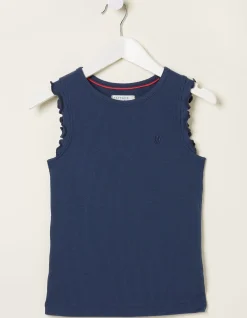 FatFace 3 Pack Rib Jersey Vests Navy Hot
