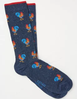 FatFace 1 Pack Rooster Socks Navy Online
