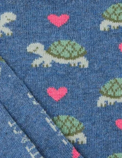 FatFace 1 Pack Tortoise Heart Socks Navy Marl Online