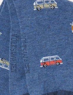 FatFace 1 Pack Vw Camper Socks Navy Outlet