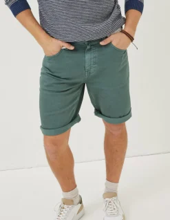 FatFace 5 Pocket Shorts Dusky Green Outlet