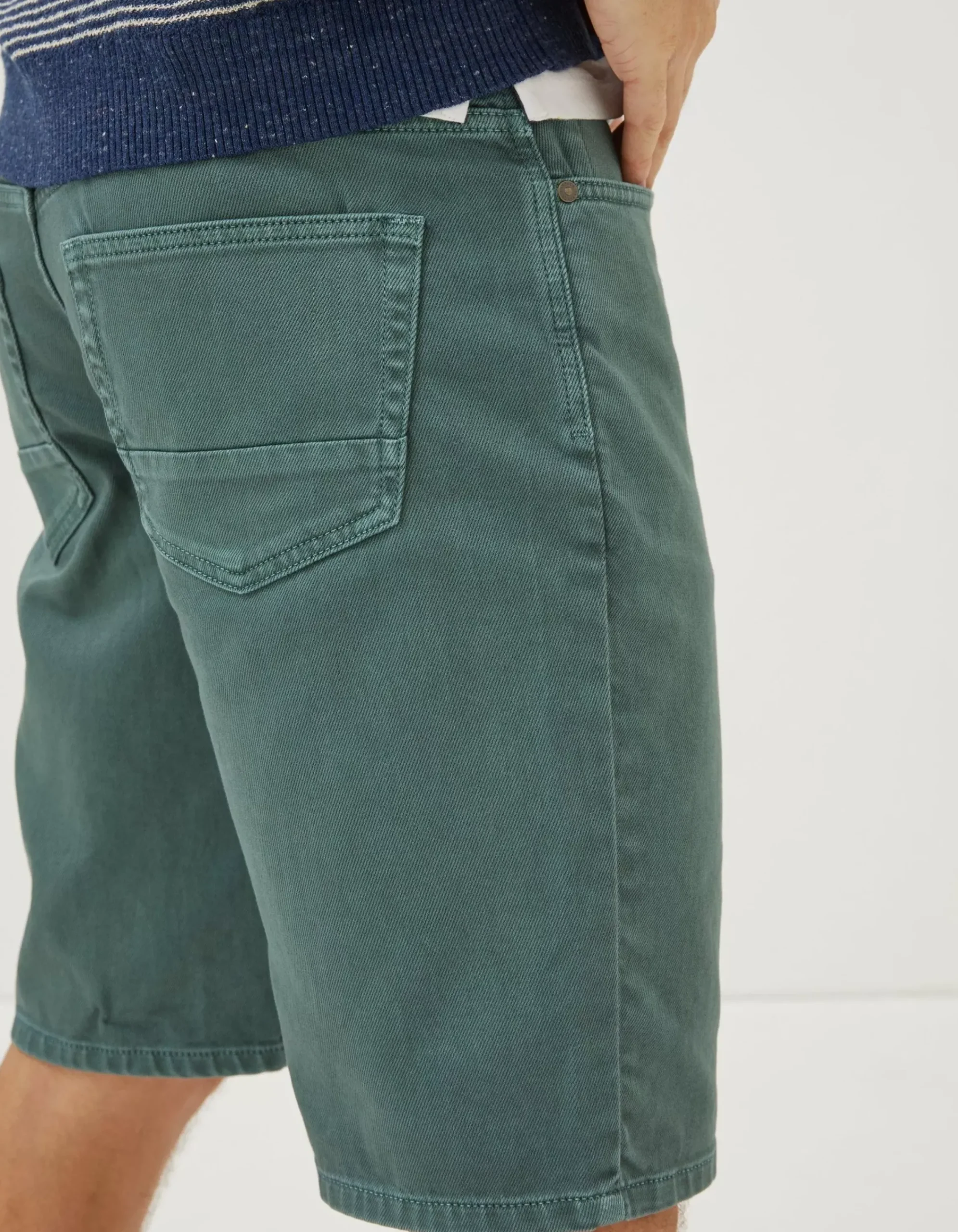 FatFace 5 Pocket Shorts Dusky Green Outlet