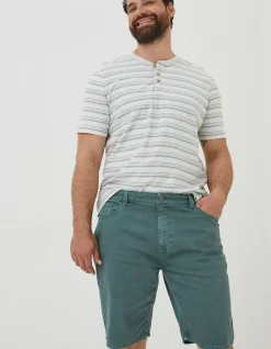 FatFace 5 Pocket Shorts Dusky Green Outlet