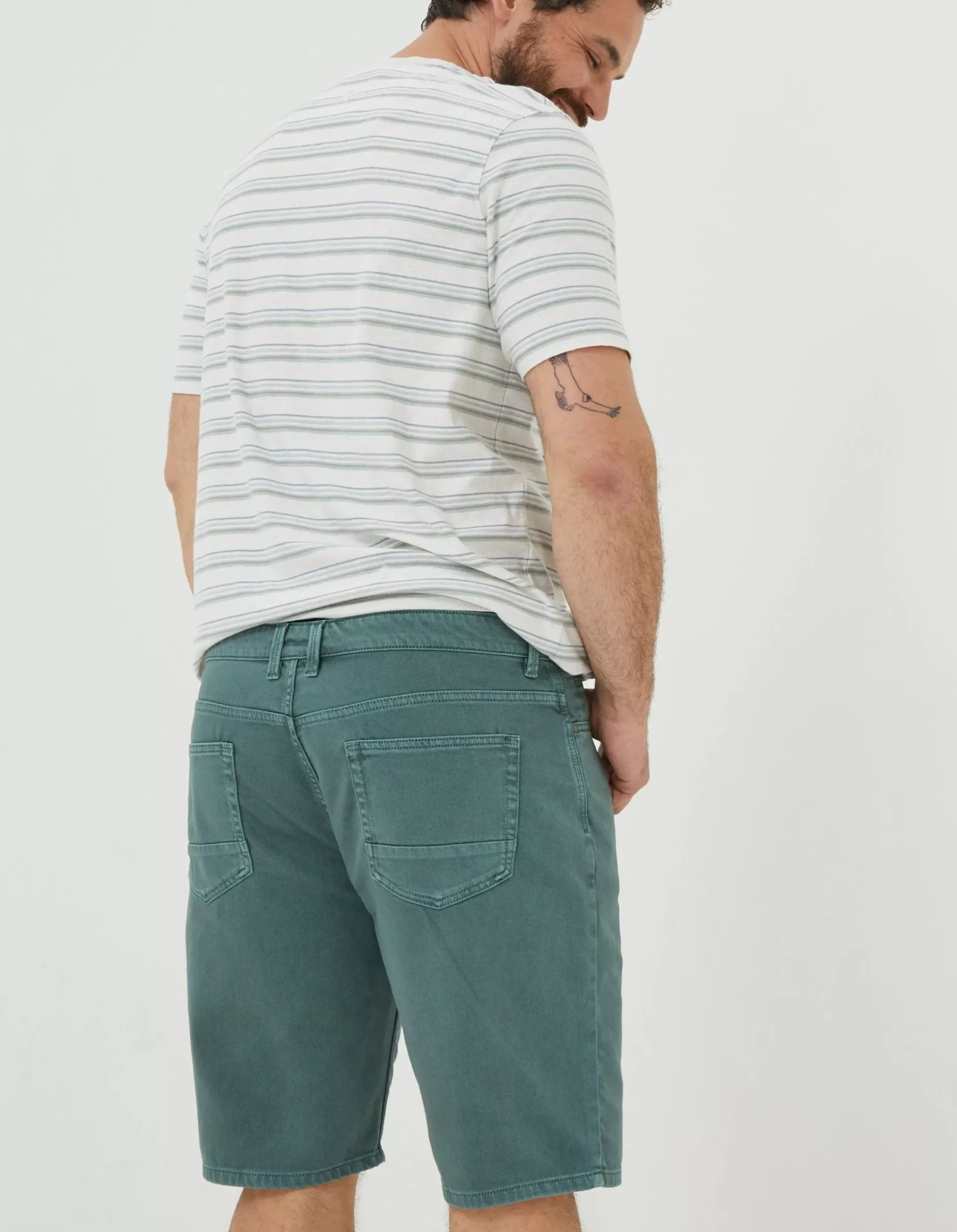 FatFace 5 Pocket Shorts Dusky Green Outlet