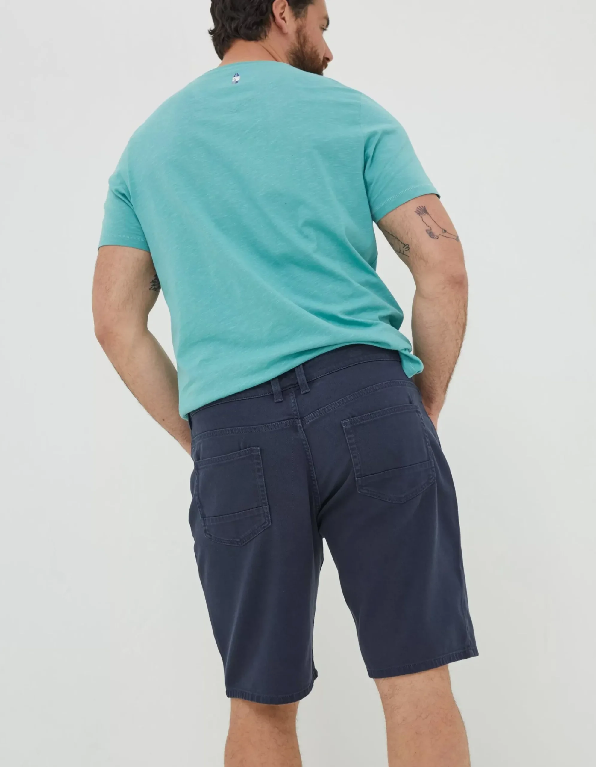 FatFace 5 Pocket Shorts Navy New