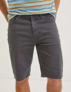 FatFace 5 Pocket Shorts Dark Grey Discount