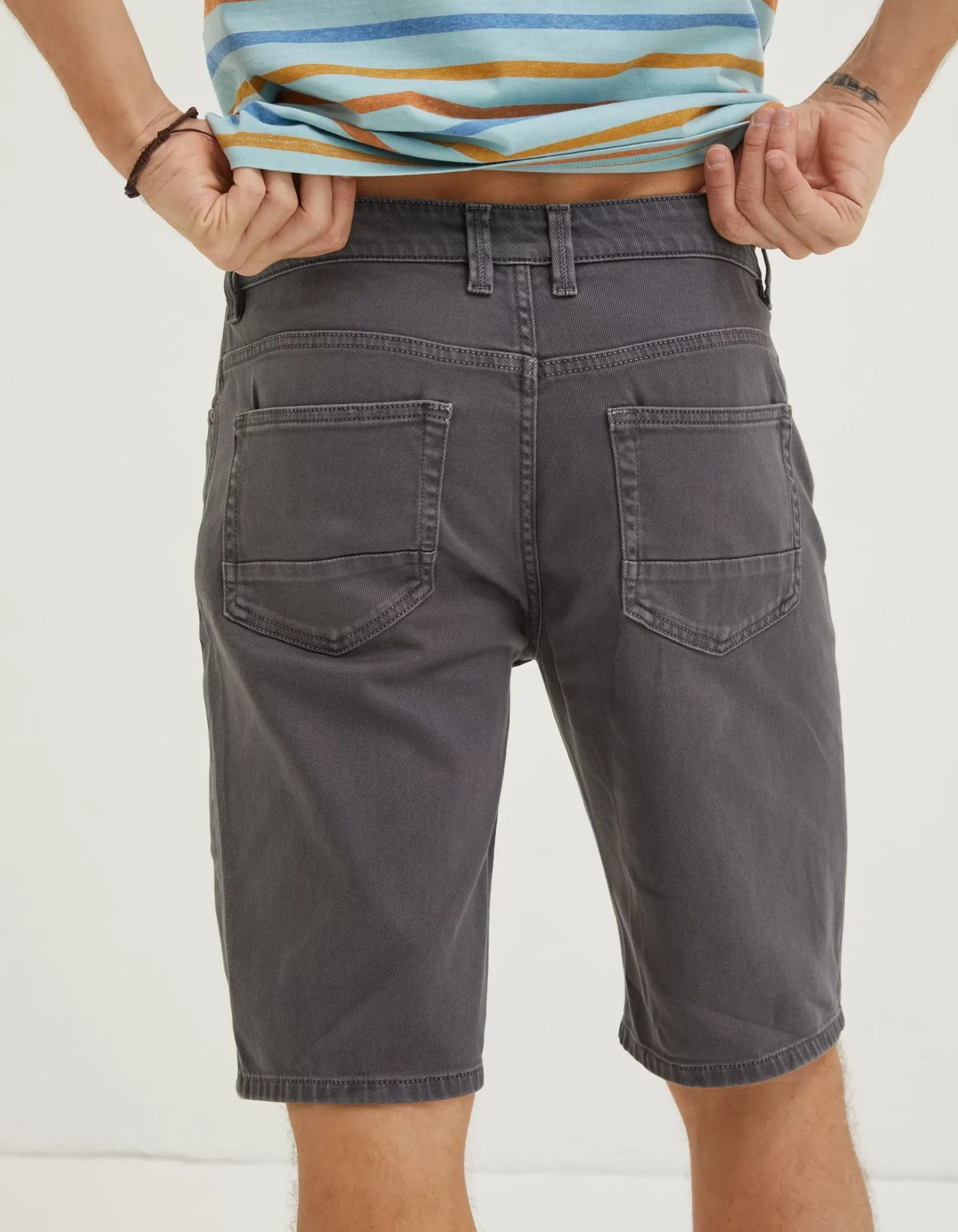 FatFace 5 Pocket Shorts Dark Grey Discount