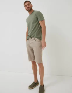FatFace 5 Pocket Shorts Light Stone
