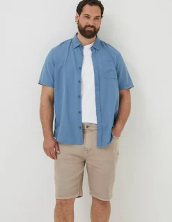 FatFace 5 Pocket Shorts Light Stone
