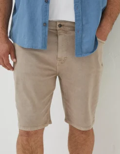 FatFace 5 Pocket Shorts Light Stone