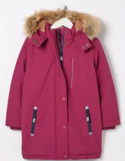 FatFace Addison Waterproof Coat Berry Pink Sale