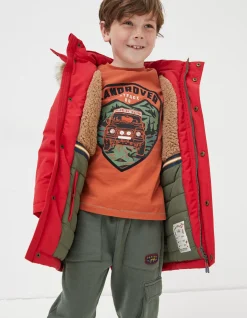 FatFace Addison Waterproof Coat Cherry Red Online