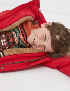 FatFace Addison Waterproof Coat Cherry Red Online